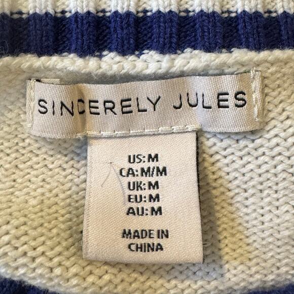 Sincerely Jules Pickleball Social Club Size Medium Pullover Cropped Sweater - Picture 6 of 7